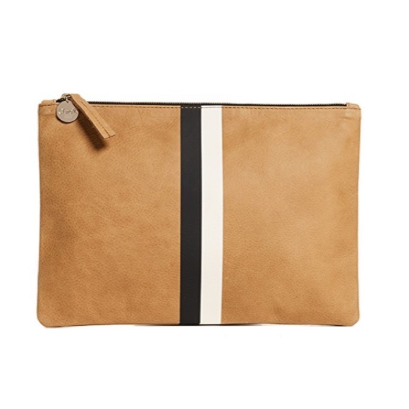 Clare V Handbags - Clare V leather striped clutch